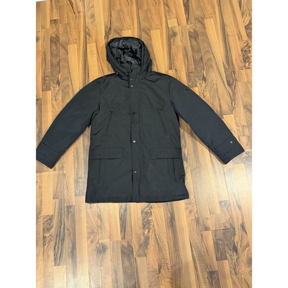 Michael Kors Water Resistant Insulated Windproof Parka Jacket Mens Medium Black - Picture 1 of 11